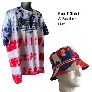 PORT COMPANY Tie Dyed Short Sleeve Tee Shirt Men’s Size 3XL/3T… Bucket Hat OS